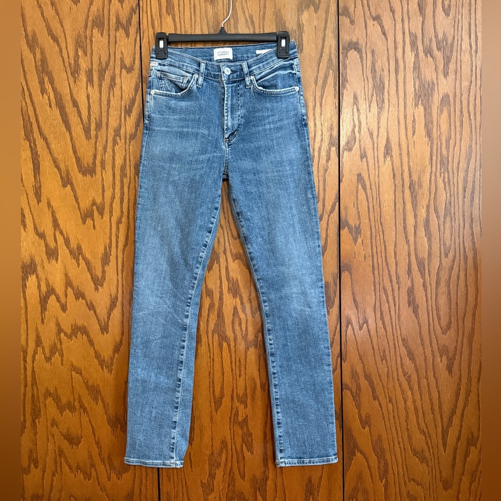 Citizens of Humanity Skyla Jeans Womens 26 Blue Straight Crop Premium Denim